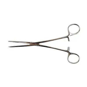 Excel 7.5in Straight Nose Stainless Steel Hemostats (Carded)