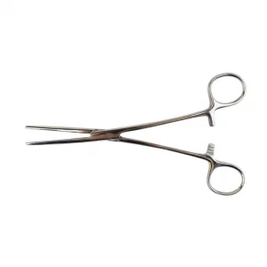 Excel 7.5in Straight Nose Stainless Steel Hemostats (Carded)