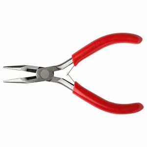 Excel 5in Spring Loaded Soft Grip Plier, Needle Nose withSide Cutter (Carded)