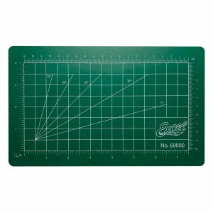 Excel 9x5.5in Self-Healing Cutting Mat, Green (Bulk)