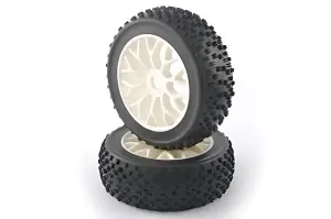 Fastrax 1:8 Premounted Buggy Tyres Maths /Split Spoke