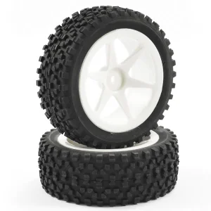 Fastrax 1:10 Mounted Buggy Tyres Street Front (Spoked)