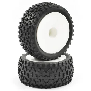 Fastrax 1:10 Mounted Cuboid Buggy Rear Tyres Dished