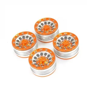 Fastrax Aluminium Beadlock Ten 1.9 Wheels - Orange (4)