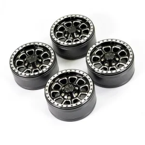 Fastrax Aluminium Beadlock Ten 1.9 Wheels - Black (4)
