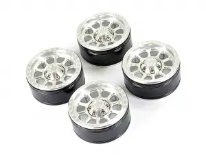 Fastrax Aluminium Beadlock Ten 1.9 Wheels - Silver (4)