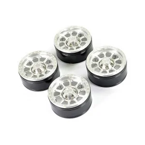 Fastrax Aluminium Beadlock Ten 1.9 Wheels - Silver (4)