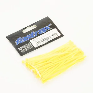 Fastrax 100mm x 2.5mm Nylon Cable Ties - Yellow (50pcs)