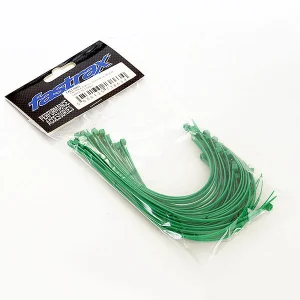 Fastrax 200mm x 2.5mm Nylon Cable Ties - Green (50pcs)
