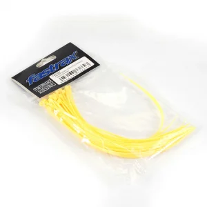 Fastrax 200mm x 2.5mm Nylon Cable Ties - Yellow (50pcs)