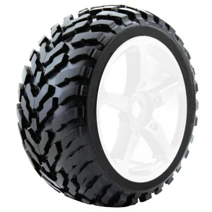 Fastrax 1:8 Truggy Arrow Mounted On 5-Spoke White 0 Offset(2)