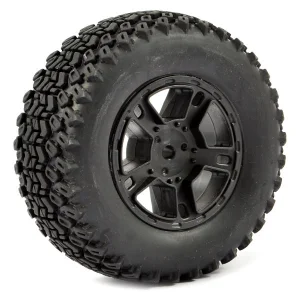 Fastrax 1:10 SC ZigZag Tyres Mounted on Slash Rear Wheels (2)