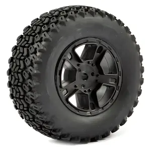 Fastrax 1:10 SC ZigZag Tyres Mounted on Slash Rear Wheels (2)