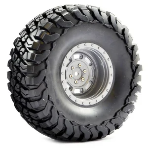 Fastrax Granite Scale 2.2 Wheels with Tyres - 140mm OD - Grey (2)