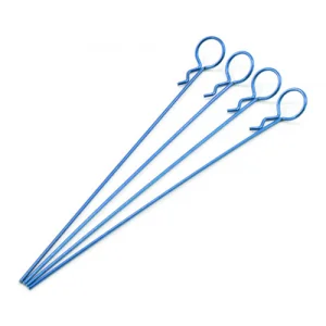 Fastrax Small Metallic Blue Long Body Pin