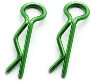 Fastrax Small Body Clips (8) - Metallic Green