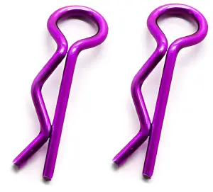 Fastrax Small Body Clips (8) - Metallic Purple