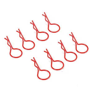 Fastrax Large Body Clips (8) - Bright Orange