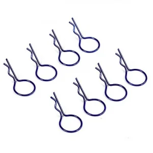 Fastrax Large Body Clips (8) - Metallic Blue