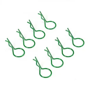 Fastrax Large Body Clips (8) - Metallic Green