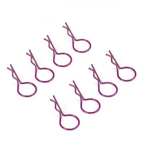 Fastrax Large Body Clips (8) - Metallic Purple
