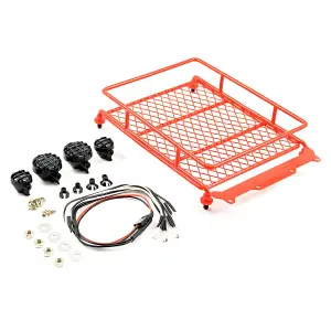 Fastrax Aluminium Luggage Rack W/LED Lamps L130mm X W110mm