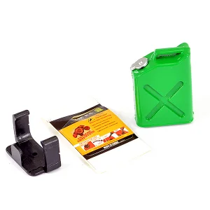 Fastrax Painted Fuel Jerry Can + Mount - Green