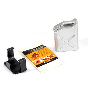 Fastrax Painted Fuel Jerry Can + Mount - Slver ** CLEARANCE **