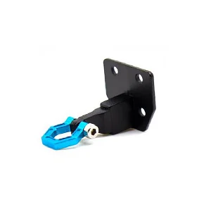 Fastrax Deluxe Aluminium Bumper Mount Plate + Shackle Blue