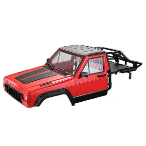 Fastrax 1:10 Rockee Pick Up + Rear Cage Hard Body - 313-324mm WB - Red