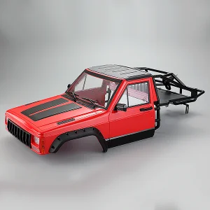 Fastrax 1:10 Rockee Pick Up + Rear Cage Hard Body - 313-324mm WB - Red