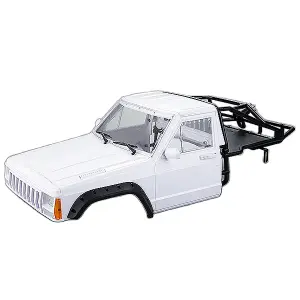 Fastrax 1:10 Rockee Pick Up + Rear Cage Hard Body - 313-324mm WB - White