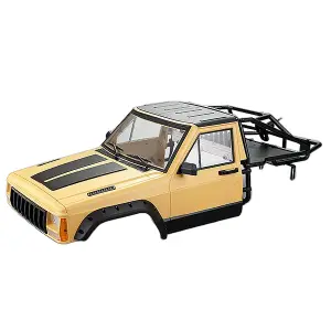 Fastrax 1:10 Rockee Pick Up + Rear Cage Hard Body - 313-324mm WB - Yellow