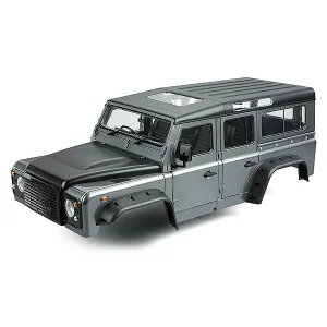 Fastrax 1:10 Ranger XL Land Rover Style Hard Body + Interior Set - 313mm WB - Grey