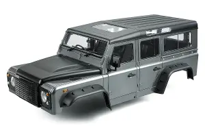 Fastrax 1:10 Ranger XL Land Rover Style Hard Body + Interior Set - 313mm WB - Grey