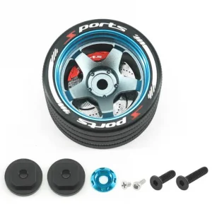 Fastrax Aluminium Steering 5-Spoke Wheel - Sanwa - Futaba - Flysky