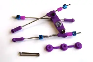 Fastrax Pre-Assembled Niro Throttle/Brake Linkage Set - Blue