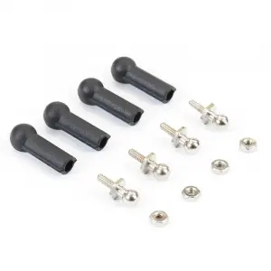Fastrax Ball Cups (6) Black W/Ball Studs