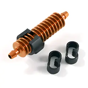 Fastrax 1:8 Exhaust Gas Cooler Burnt Orange W/Mounts