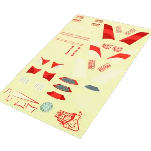 Flight Lab Toys HoverCross Decal Sheet (Red)