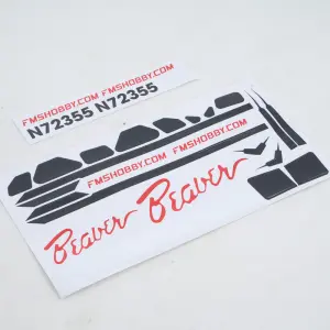 FMS Decal Sheet (Red) (for 800mm Beaver)