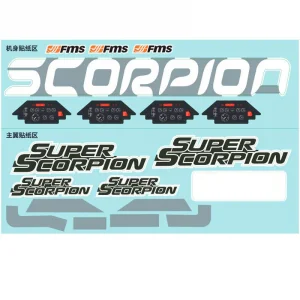 FMS 90mm Super Scorpion V2 Camo Decal Sheet