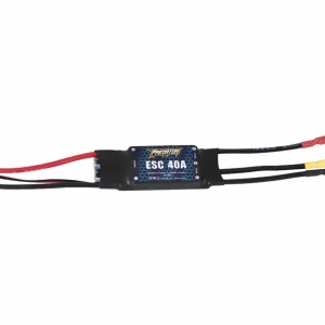 FMS 40A ESC With 200mm Input Cable, 3.5mm Motor Connector, XT60 (for 1400mm Cessna 182/ J3 V4 1100mm F3A /PT-17 MXS/ P-51/ Zero/ 1200mm CJ6 V1+V2/ Kingfisher/ 1100mm PC-21/ Typhoon/ 1300mm PA-18)