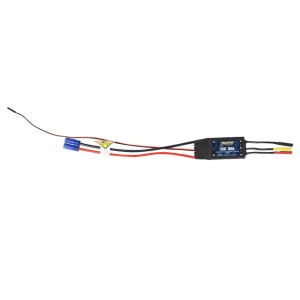 FMS 80A ESC With 220mm Input Cable 4.0mm Motor Connector (for 1500mm P47 /1400mm F3A / 1400mm P51 V8/ F4U V3/ ZERO/ T28 V4/ P40/ 980mm P39/ P40/ 70mm F-18 V2/ 1.1M P-51D Mustang)