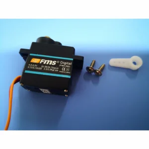 FMS 9G Digital Metal Gear Servo 54 Degree With 600mm Wire Only For 1.4M P51 (for Rear landing gear steering - 1400mm P-51D V8/ P-51B/1400mm P40B/1500mm P47)