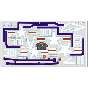 FMS 800mm F4U Corsair V2 Decal Sheet