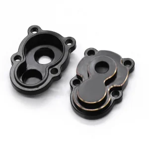 Fastrax FCX24 Black Brass Axle Housing Covers (4Pc)