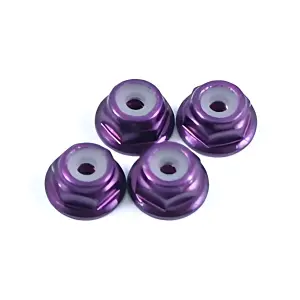 Fastrax M2 Purple Flanged Locknuts 4Pcs