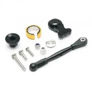 Fastrax Tamiya Gf01 Aluminium 25T Servo Saver Set - Black