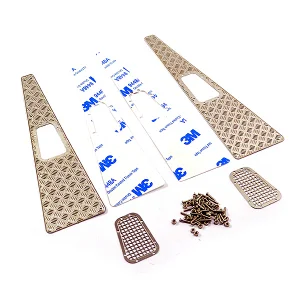 Fastrax TRX-4 Stamped Steel Front Fender Plate and Vents (4 Pcs)